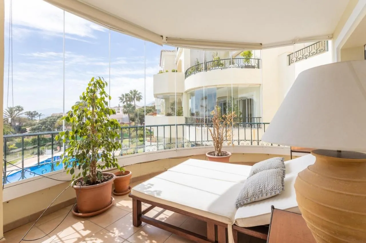 Homeforguest Front Line Beach Apartment In Hacienda Playa Marbella
